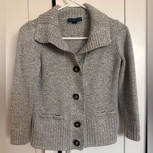 Karen‎ Scott Gray Button-Up Cardigan size PP